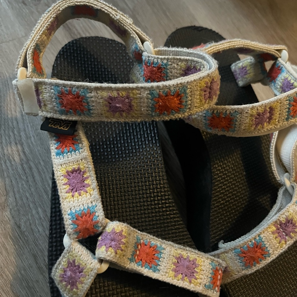 Teva crochet Embroidered Strap platform sandals - Picture 3 of 4